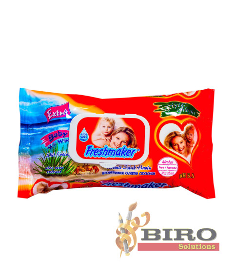 Șervețele umede Freshmaker Extra 60 buc. cu capac